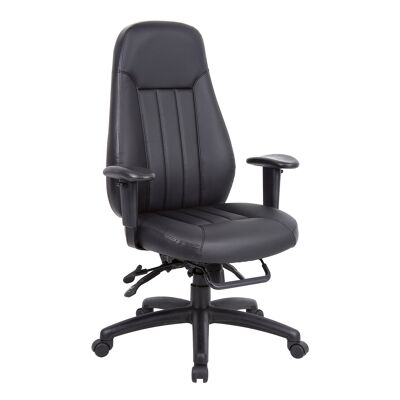 Silla de trabajo Zeus con respaldo alto y funcionamiento 24 horas
