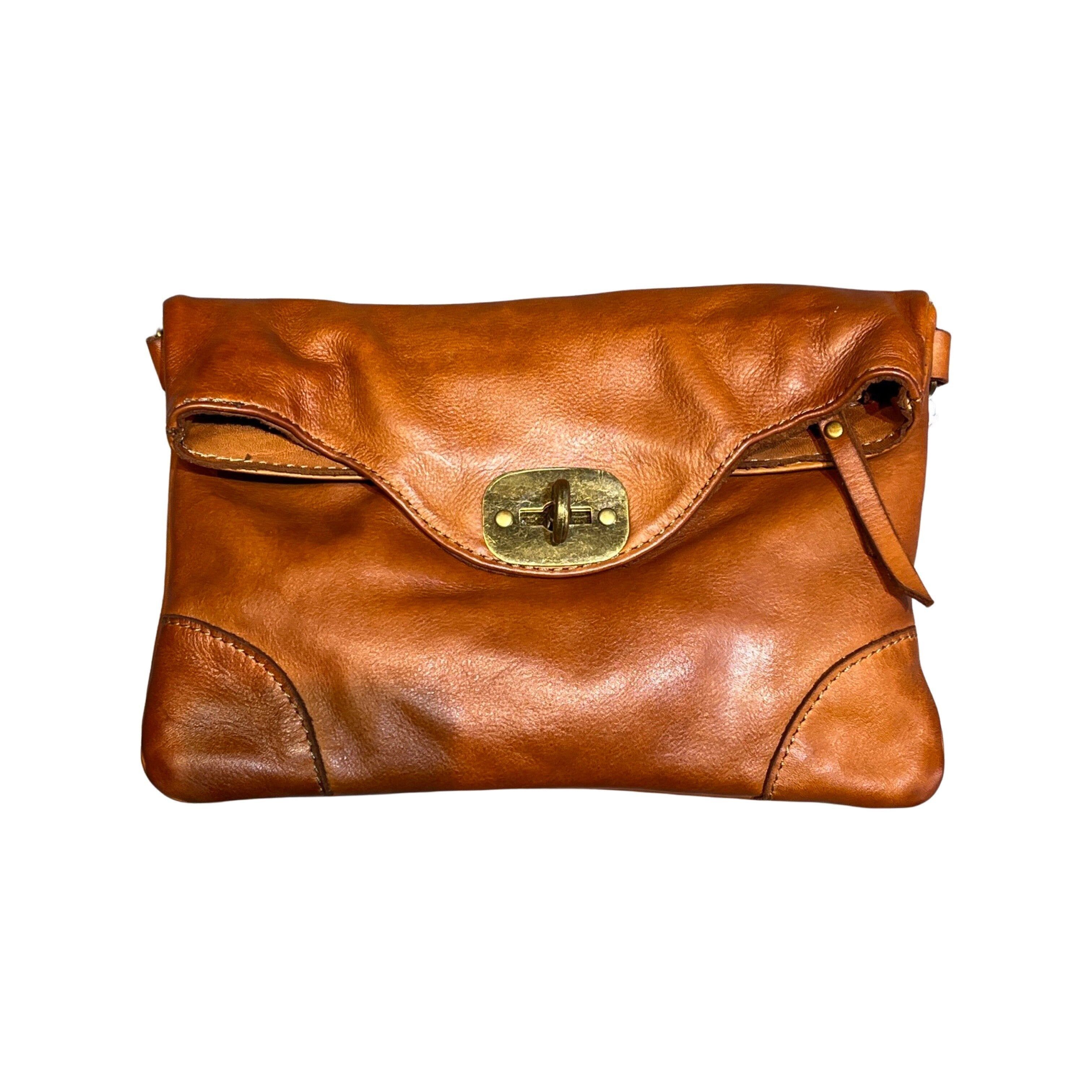 POCHETTE MALENA IN PELLE LAVATA