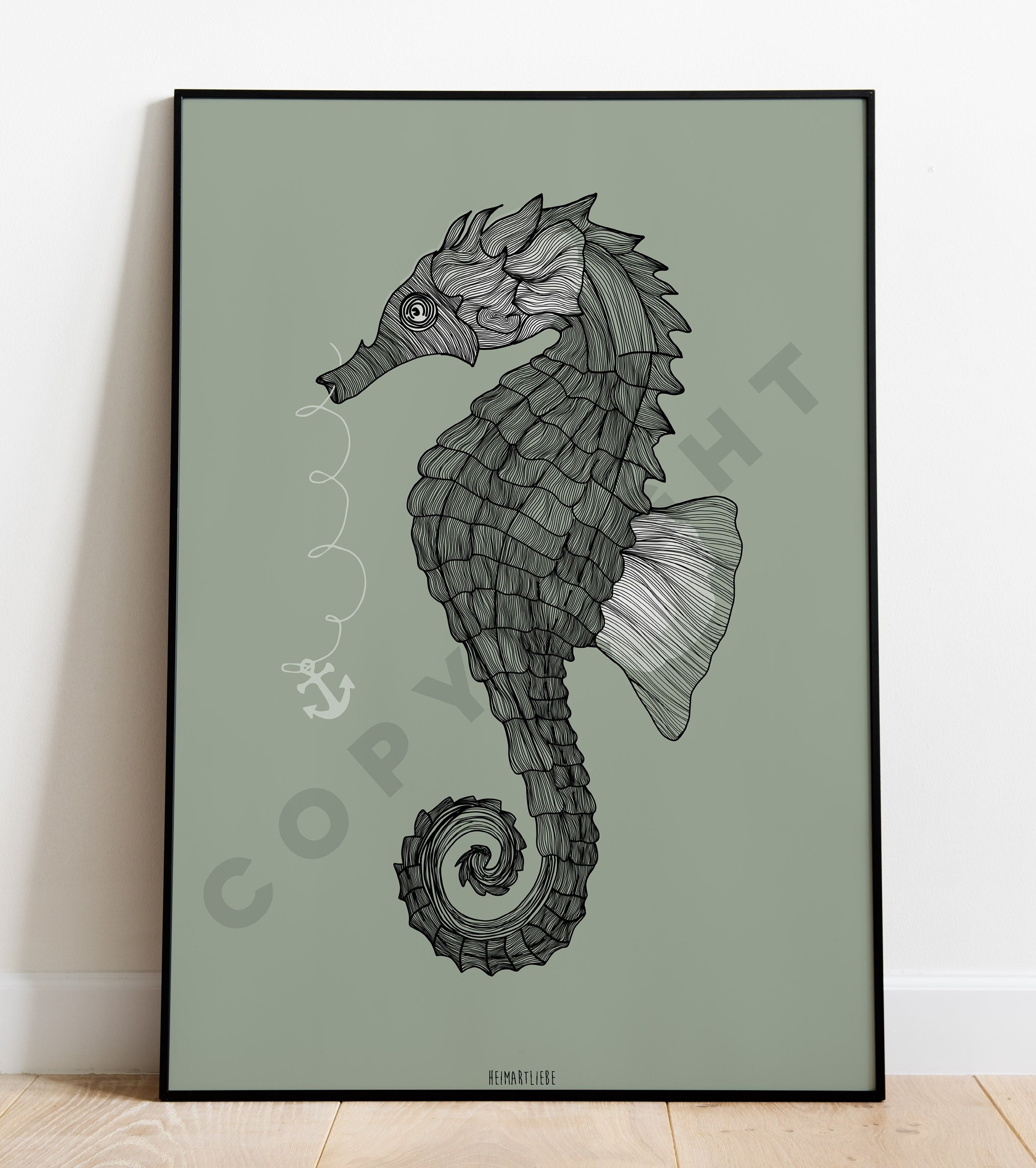 STAMPA - CAVALLUCCIO MARINO VERDE