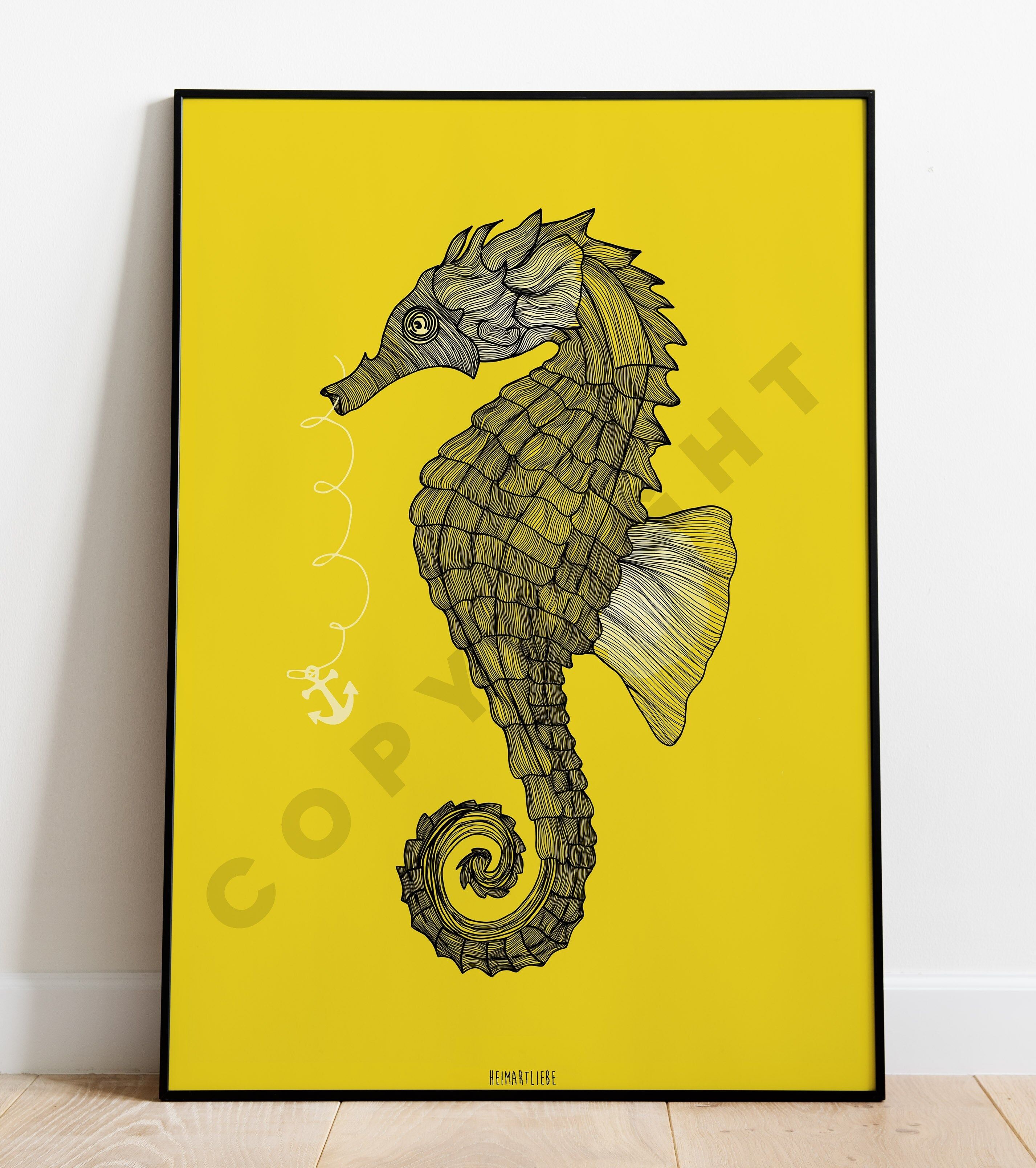 STAMPA - CAVALLUCCIO MARINO GIALLO