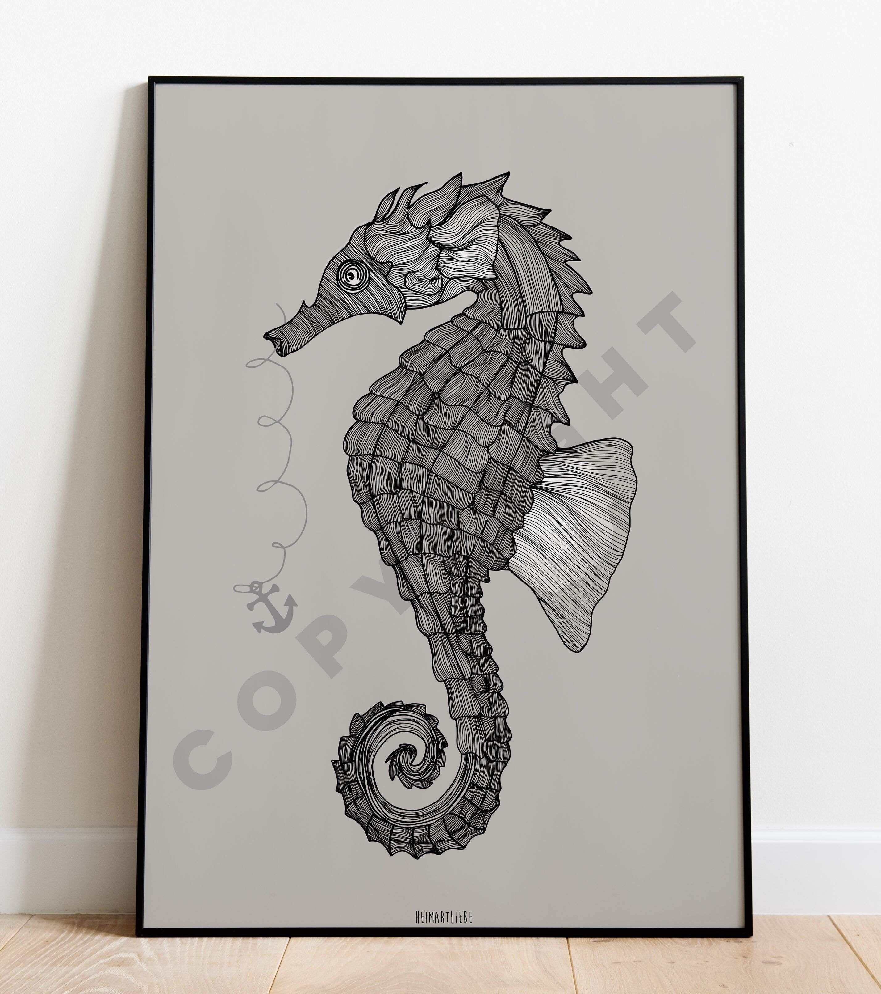 STAMPA - CAVALLUCCIO MARINO GRIGIO