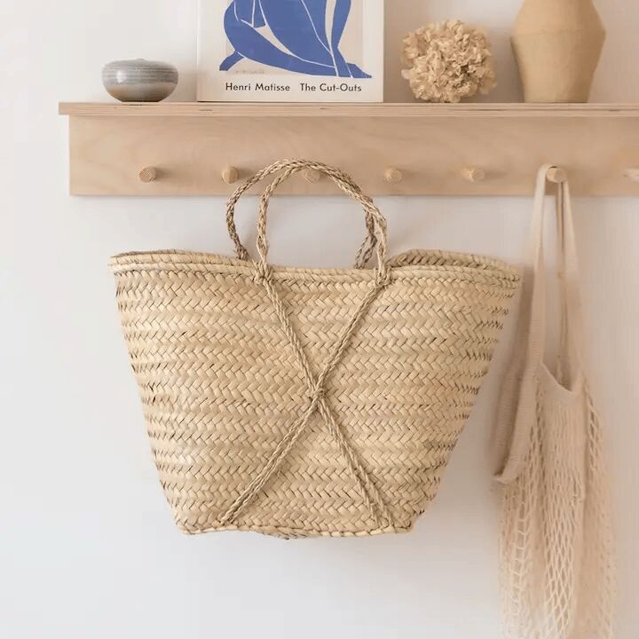 Borsa tote con maglie incrociate marocchine