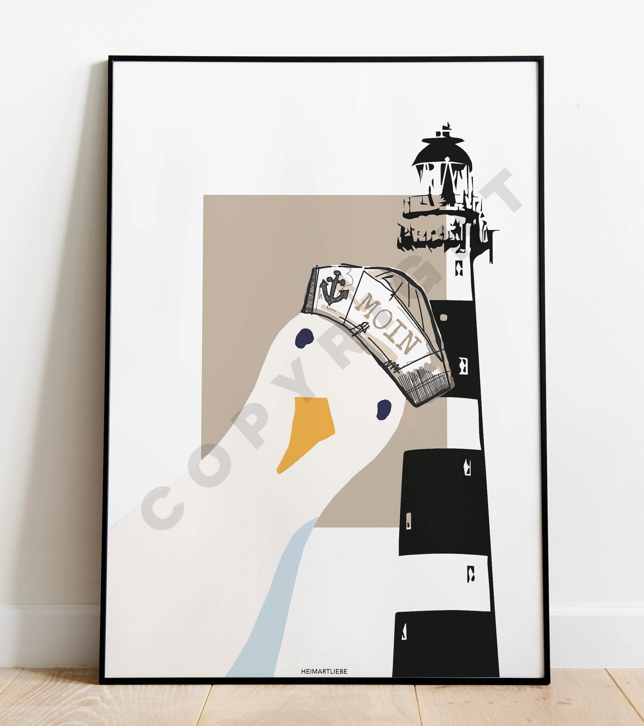 IMPRESSION - Mouette de sable phare