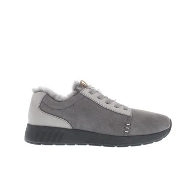 Ms. SNUG Low, grigio scuro su suola nera