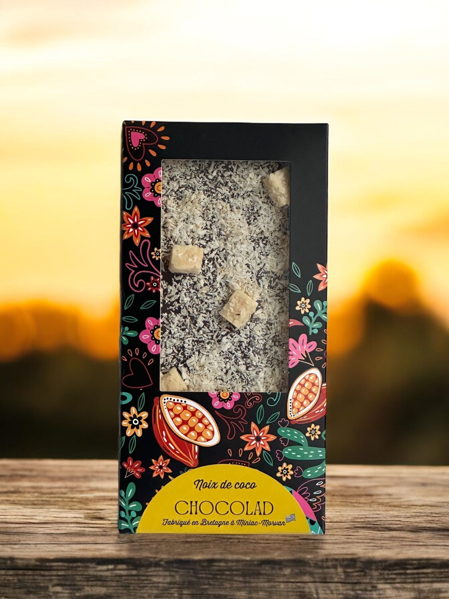 Tablette Chocolat Noir 66% -Noix de coco