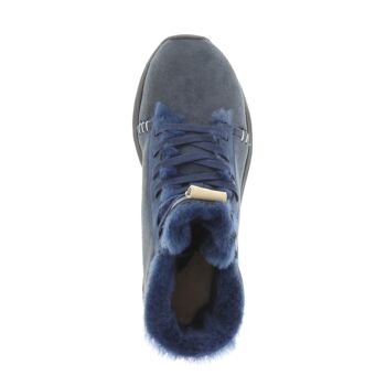 Mme SNUG High, bleu marine sur semelle noire 4