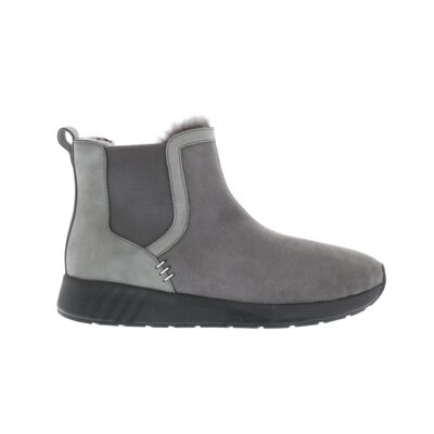 Ms. SNUG Chelsea, Dark Grey on Black Sole