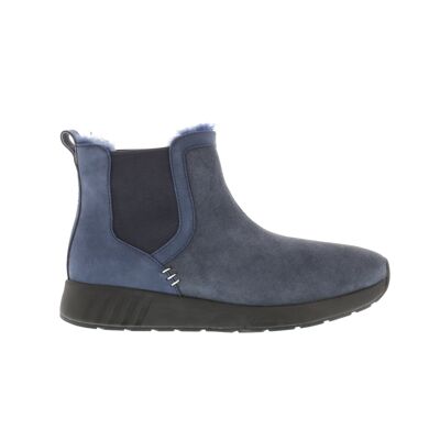 Ms. SNUG Chelsea, Navy on Black Sole