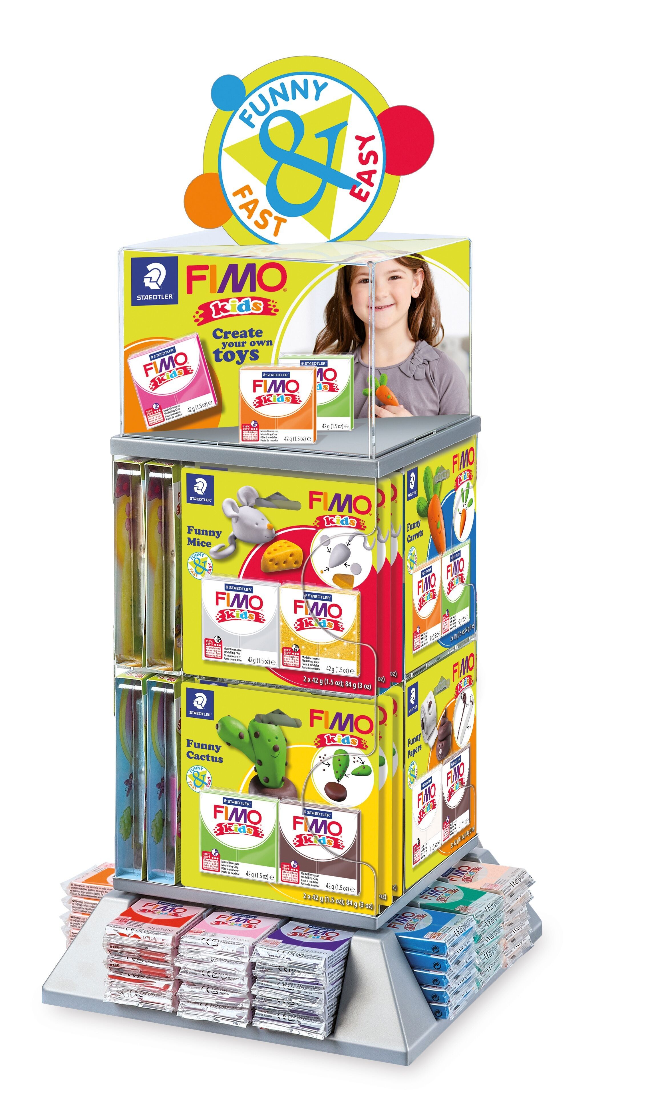 DIVERTENTE ESPOSITORE DA BANCO FIMO KIDS
