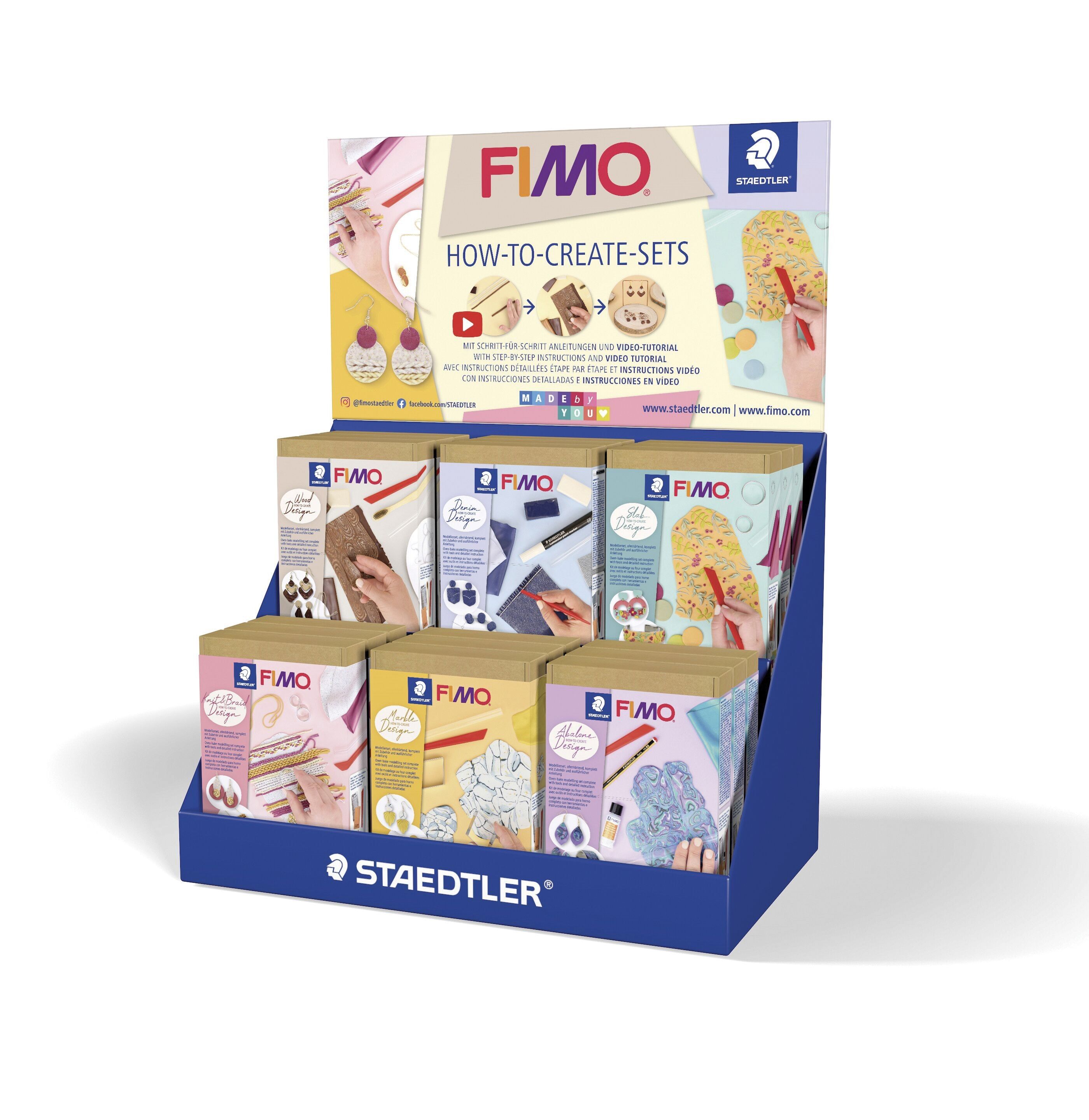 ESPOSITORE FIMO 18 KIT COME CREARE / 8025HTCCA2