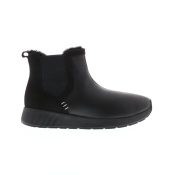 Mme SNUG Chelsea, cuir noir sur semelle noire 1