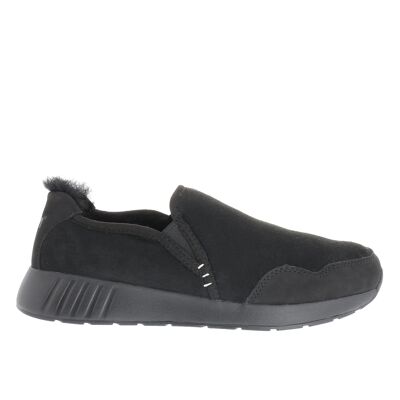 Mr. SNUG SlipOn, Black on Black Sole