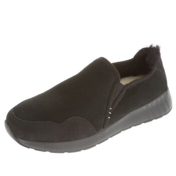 Mr. SNUG SlipOn, noir sur semelle noire 5