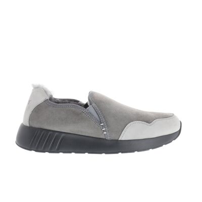 Mr. SNUG SlipOn, grigio scuro su suola nera