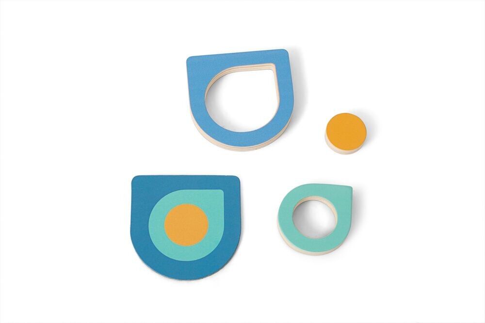 BS Toys 3 Shape Memo - Wooden Toy - Kids Game