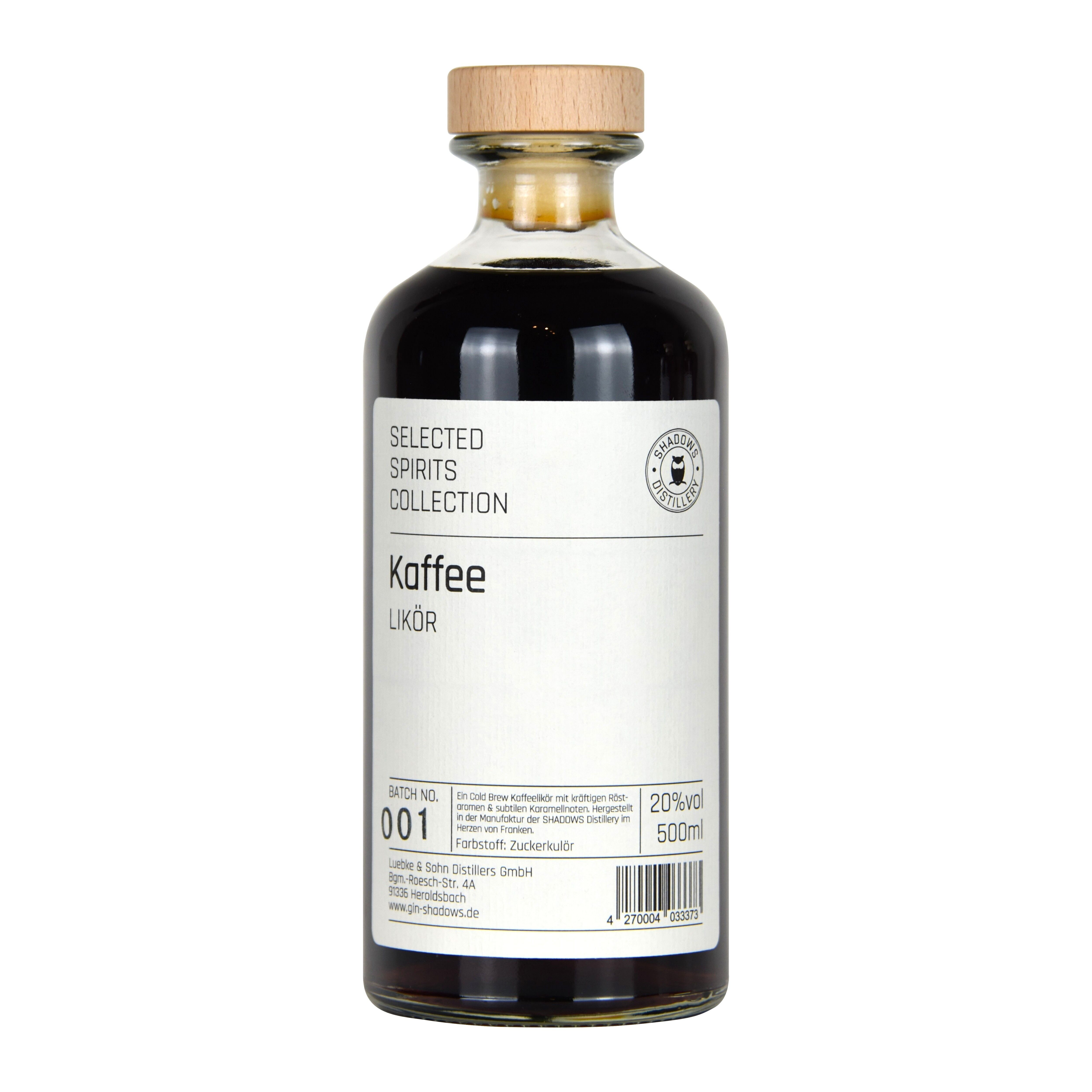 SHADOWS Cold Brew Kaffee Likör 500ml 20%vol