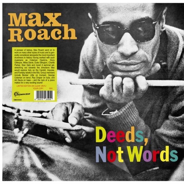Max Roach LP - Actes.Pas de mots (édition numérotée) (vinyle transparent)