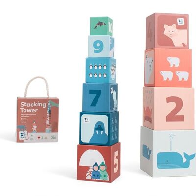 Torre apilable de BS Toys: juguetes para bebés