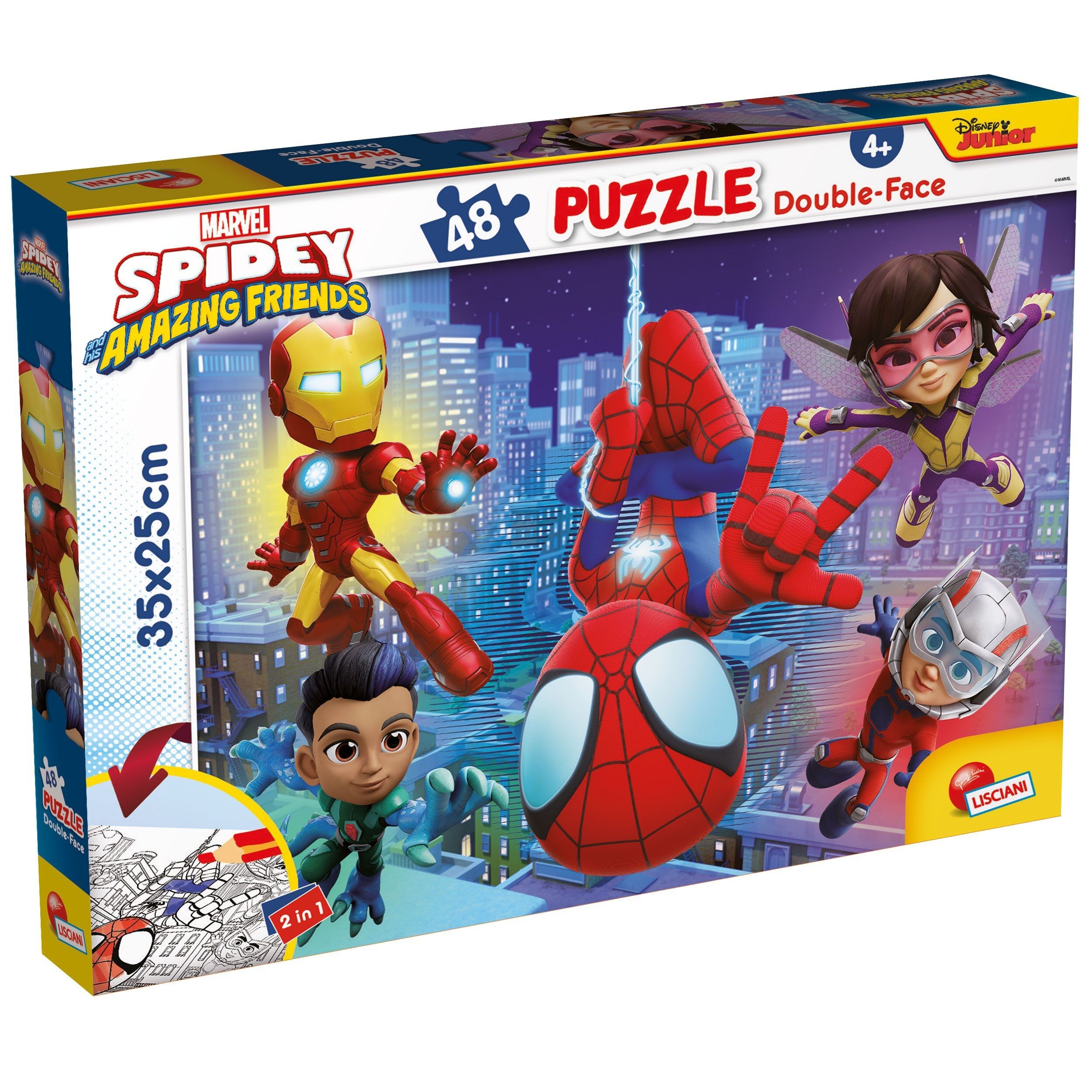 PUZZLE 48 PCS DOUBLE FACE M-PLUS SPIDEY