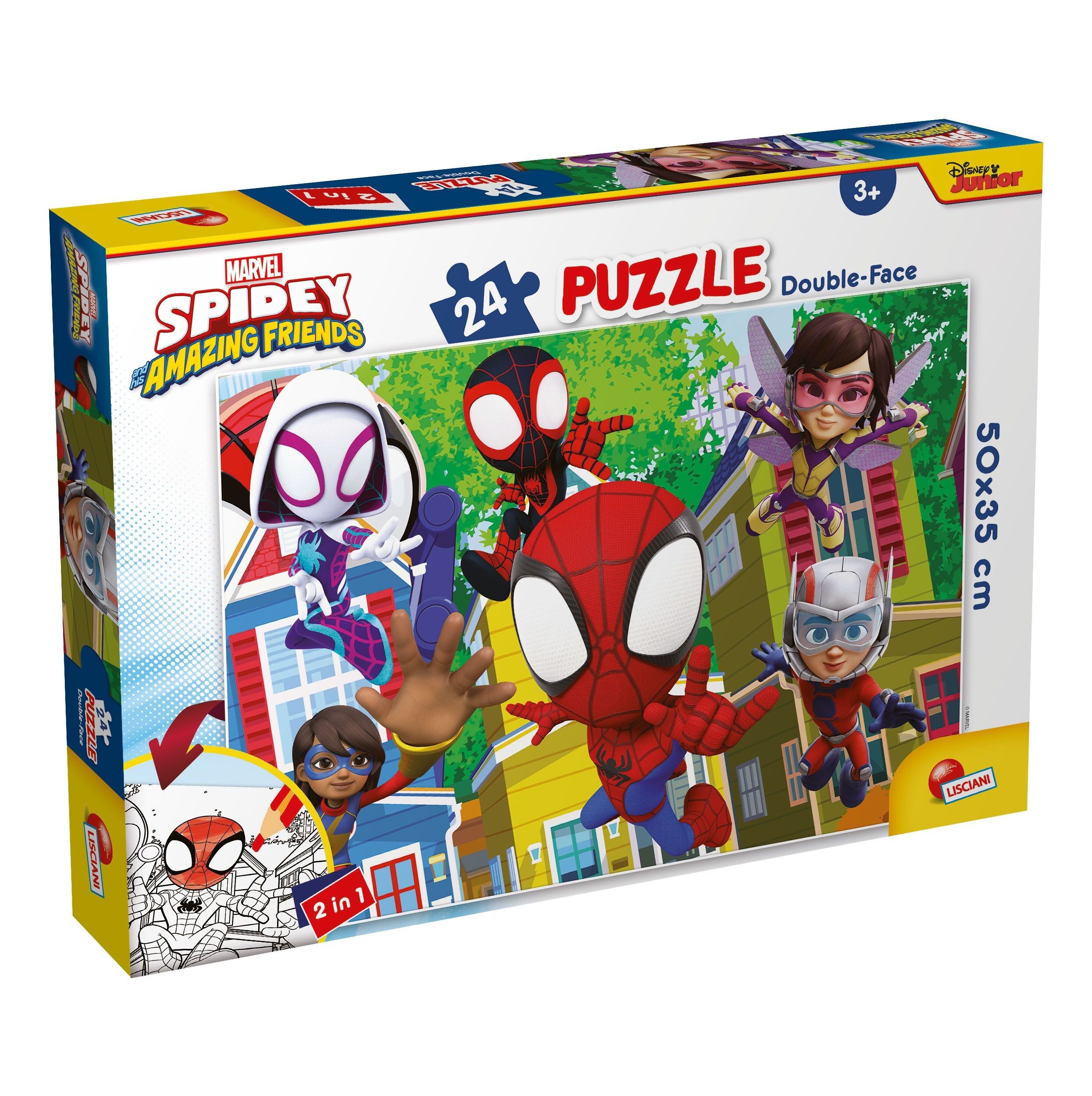 PUZZLE 24 STÜCK DOPPELSEITIG PLUS SPIDEY – DAS IST EIN TEAM!