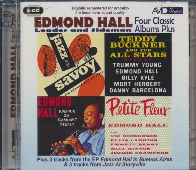 Edmond Hall CD - Four Classic Albums Plus (Petite Fleur / Rumpus On Rampart Street / Teddy Buckner And The All-Stars / Jazz At The Savoy)