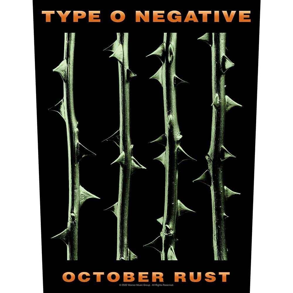 Type O Negative Patches - Woven Sew On - October Rust