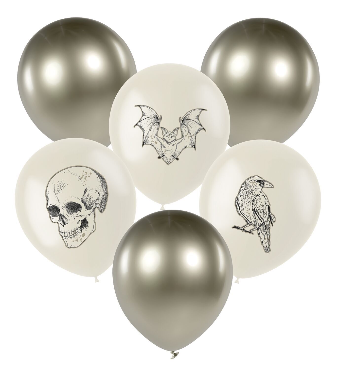 Palloncini in lattice - Curiosità inquietanti - 6 pezzi