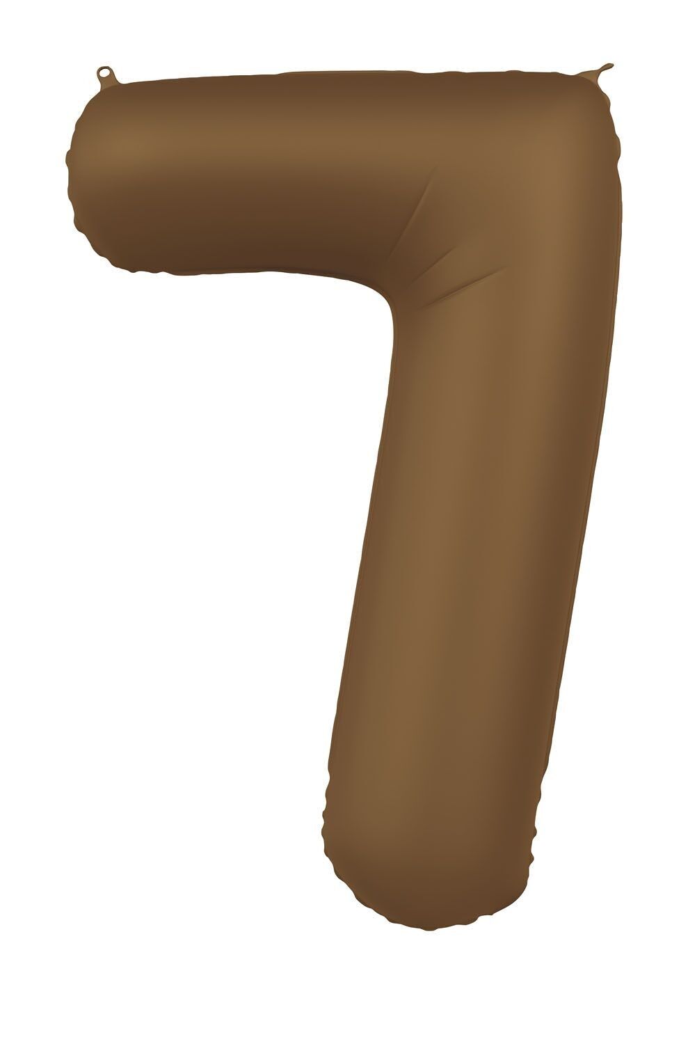 Foil balloon Number 7 - Chocolate Brown - Ultra Matt - 86 cm