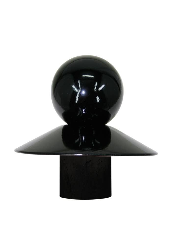 MANCHON BOULE NOIR EN BOIS