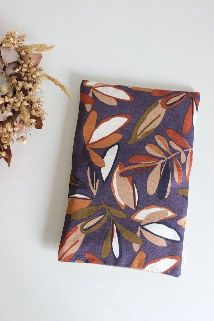 Dry hot water bottle made from flax seeds - Vita violet