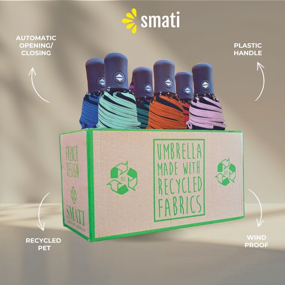 Petit Parapluie Ecologique Automatique - PET Recyclé