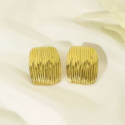 Pendientes de acero inoxidable -BO100275