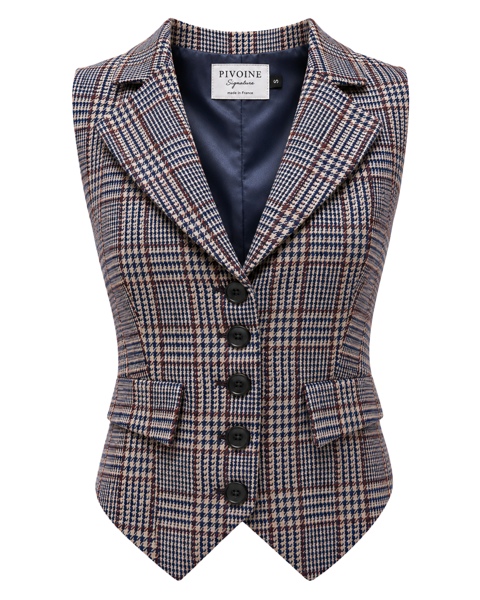 Peaky Blinders Blue/Grey/Burgundy Checked Jacket
