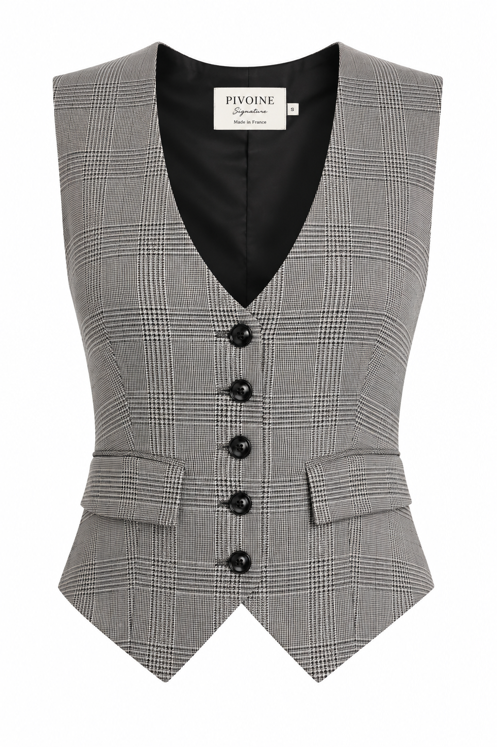 Black and White Prince of Wales Academia Jacket