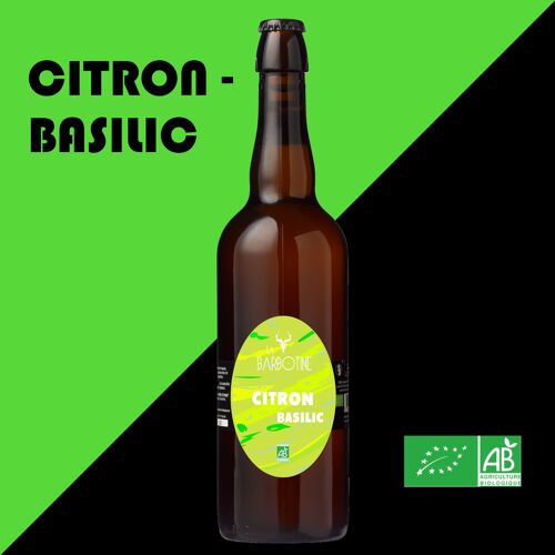 Bière Citron - Basilic Bio - 75cl La Barbotine