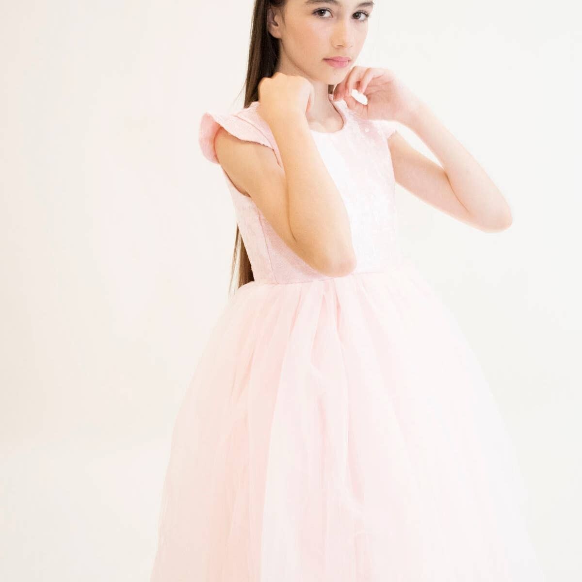 FIONA Mädchenkleid - Rosa