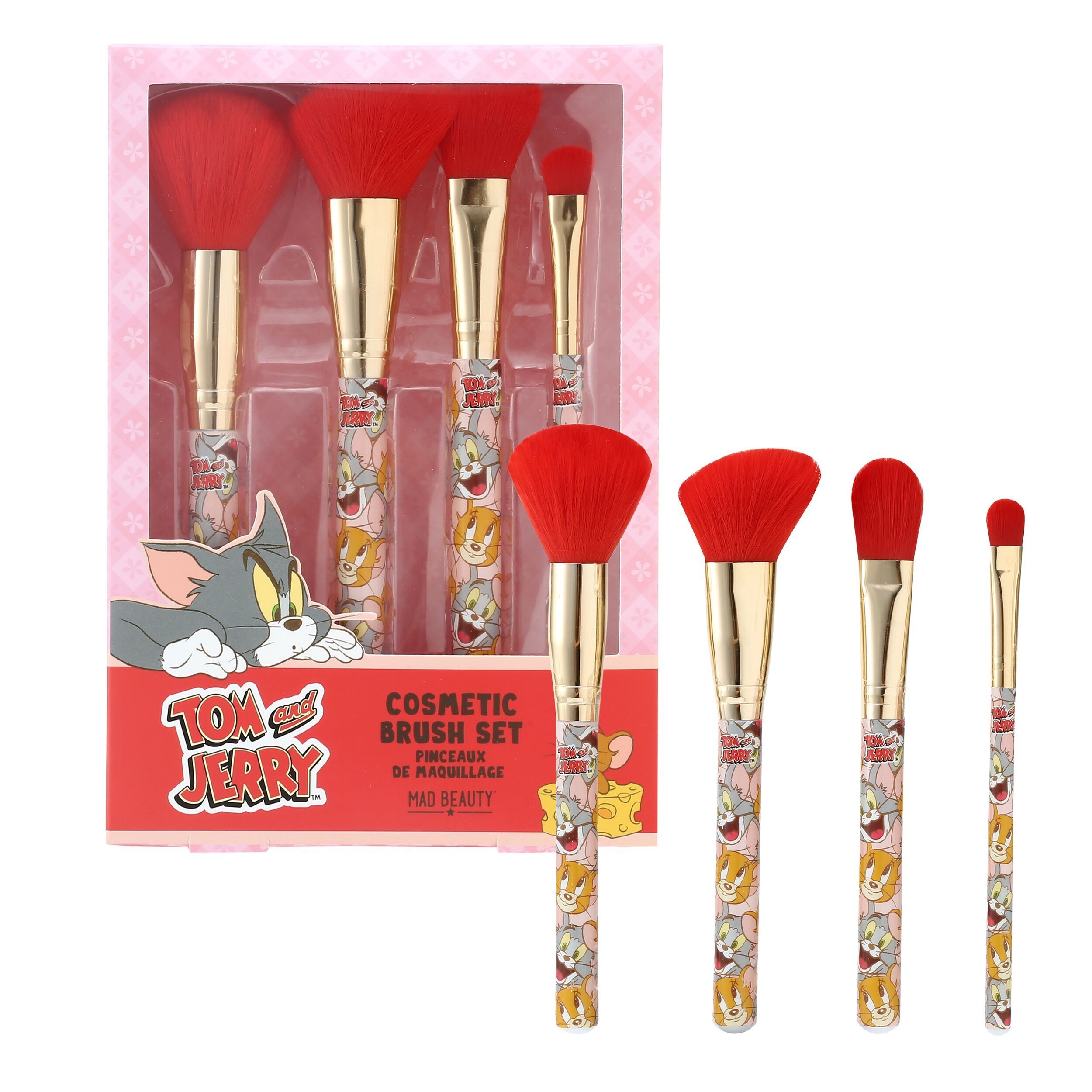 Mad Beauty Warner Tom & Jerry Kosmetikpinsel-Set