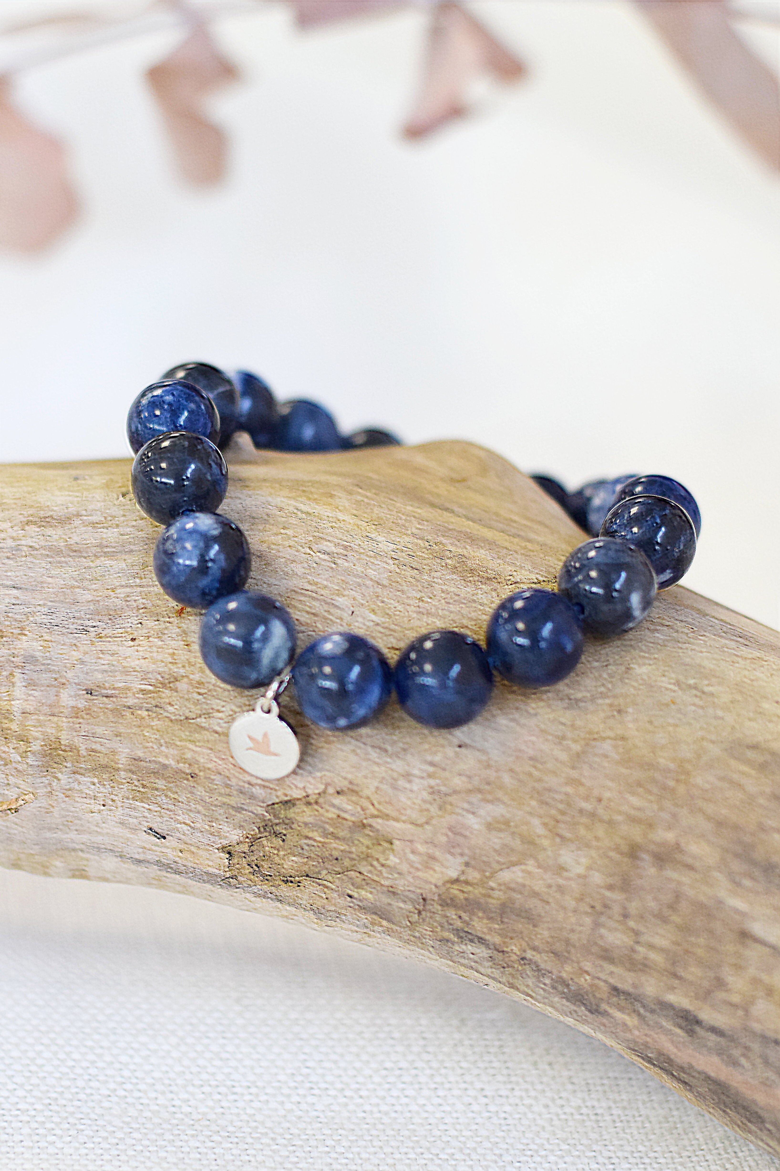 Sodalite Bracelet Round Beads 10 mm