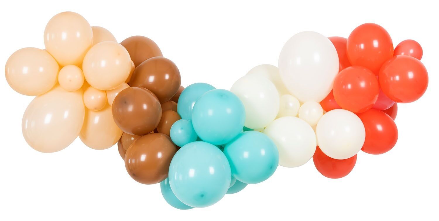 Guirlande de Ballons - Vintage Teddy - 66 pièces