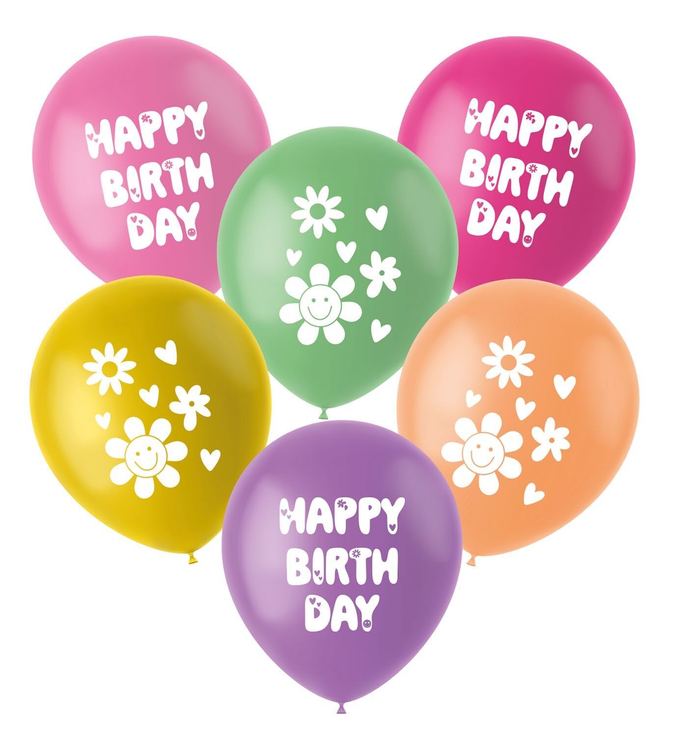 Ballons en latex - Boho Girlz - 33 cm - 6 pièces