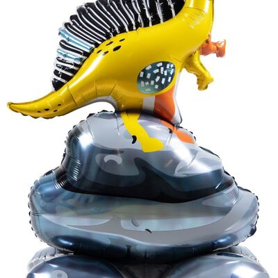 Ballon aluminium debout - Dino - 57 x 80 cm