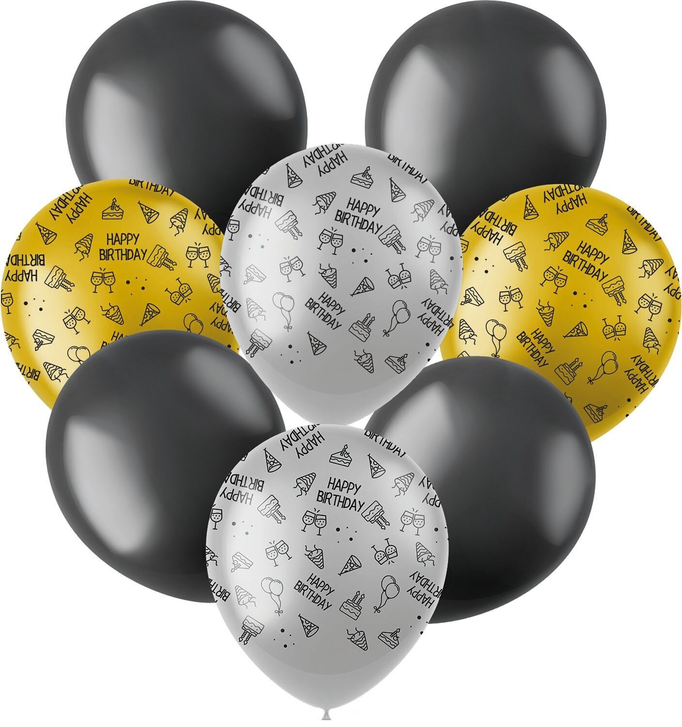 Ballons en latex - Shining Glam - 30 cm - 8 pièces