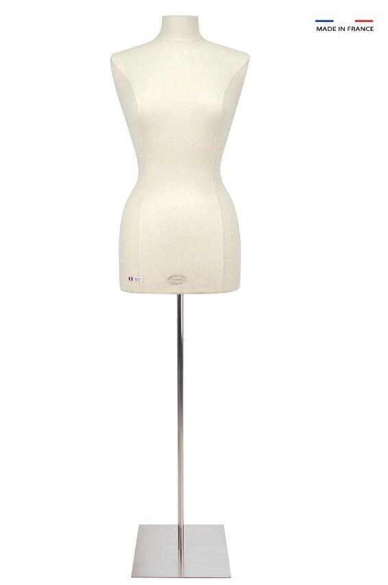 Completo busto femminile lungo da cucire in jersey beige - KIT n°1