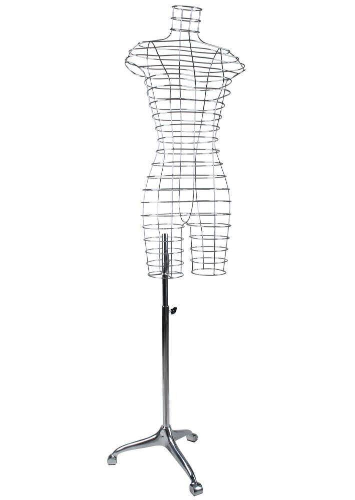 GABBIA TORSO IN METALLO DA DONNA SU BASE DESIGN