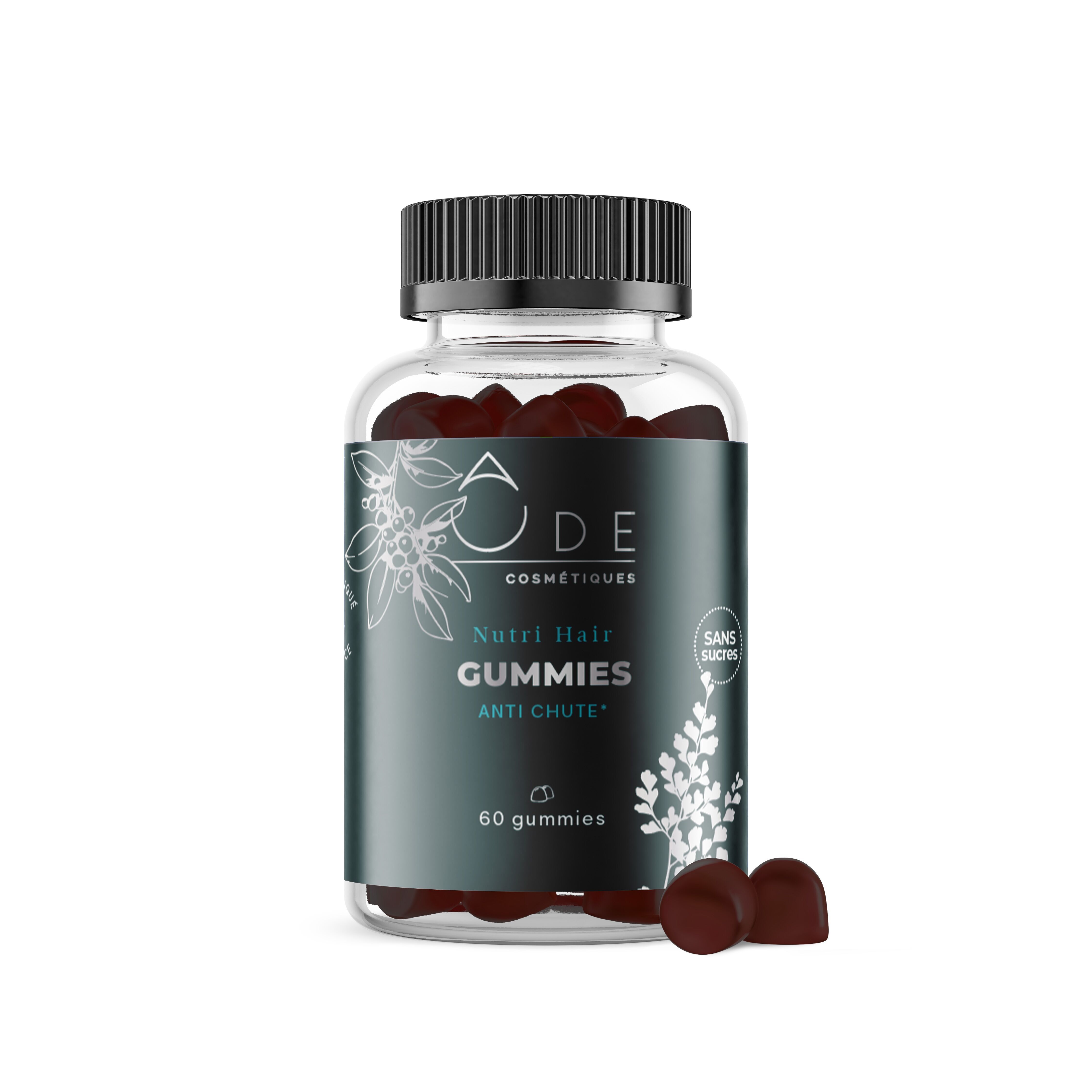 Pack 12 piluliers gummies anti-chute Nutri Hair