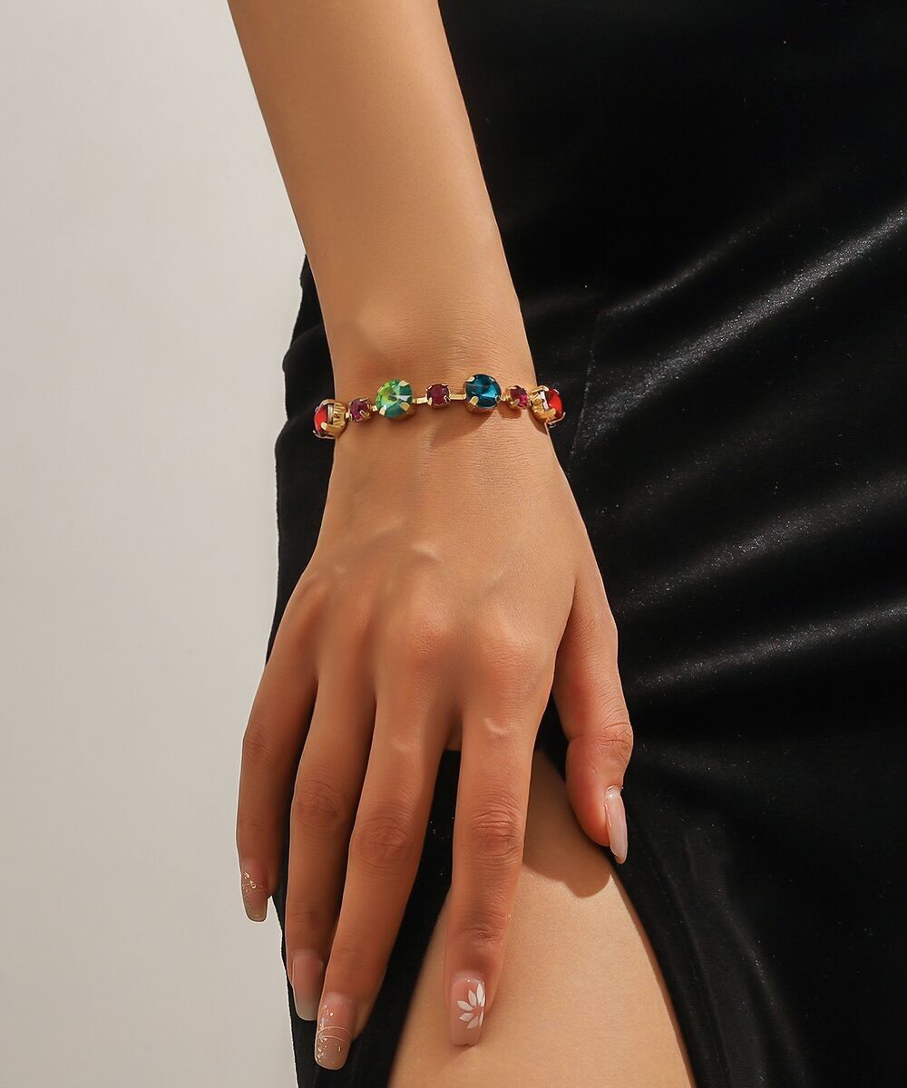 Pulsera de diamantes de imitación 25AHBR003