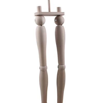 PAIRE DE JAMBES ARTICULABLES EN BOIS