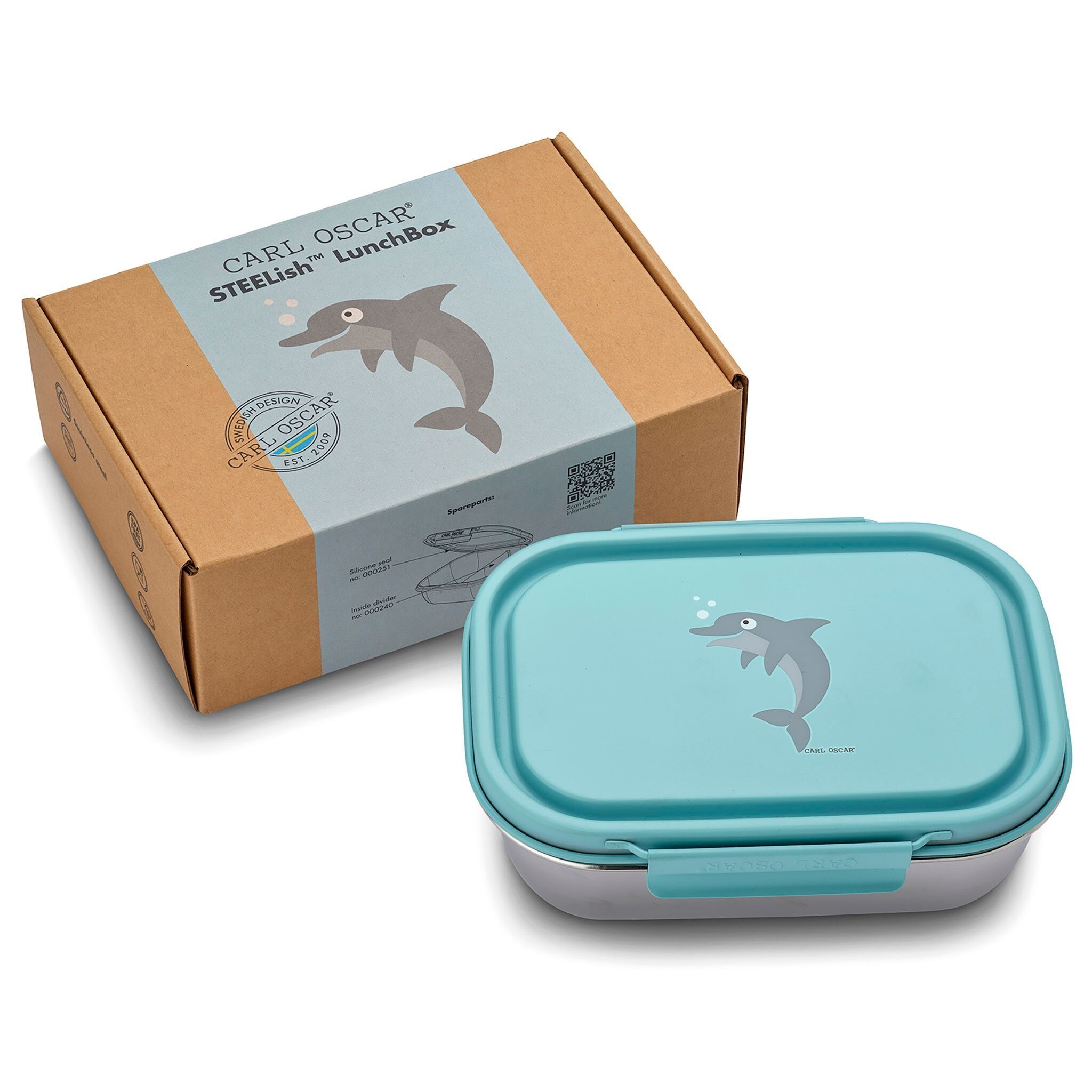 STEELish™ Lunchbox-Blu-Delfino