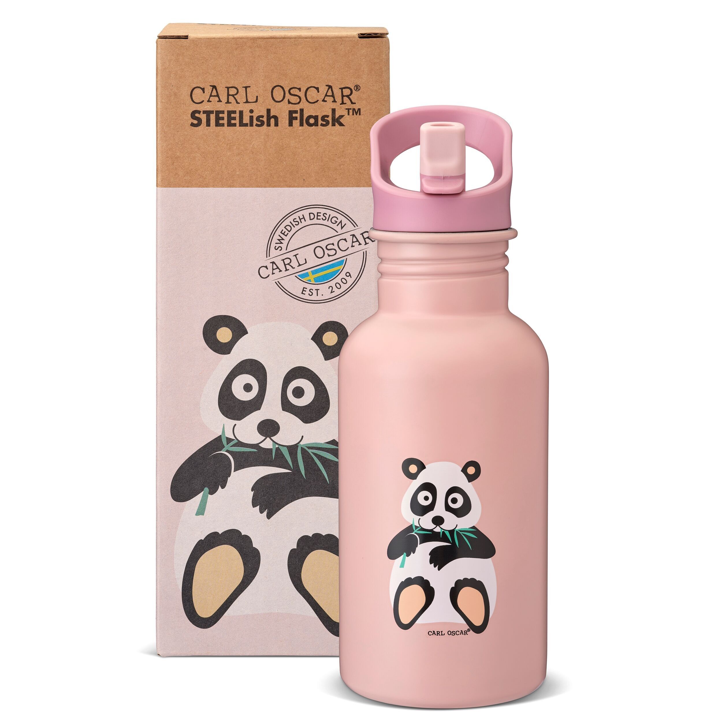 Borraccia STEELish™ 0.5L-Rosa-Panda (15 pezzi)