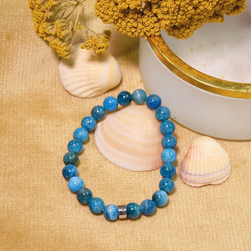 Bracelet Apatite Perles rondes 8 mm